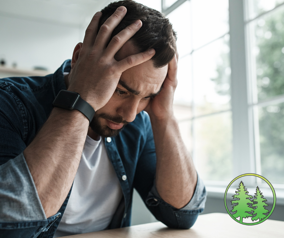 man experiencing anxiety