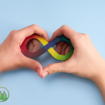 Neurodiversity infinity symbol representing neurodivergent dental care