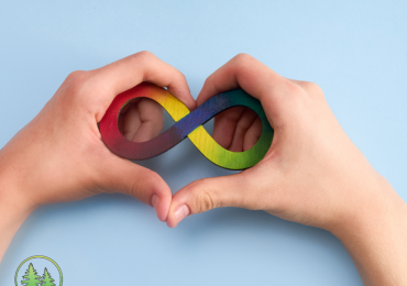 Neurodiversity infinity symbol representing neurodivergent dental care