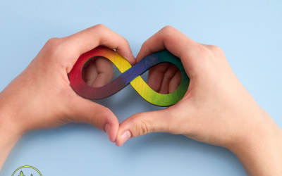 Neurodiversity infinity symbol representing neurodivergent dental care